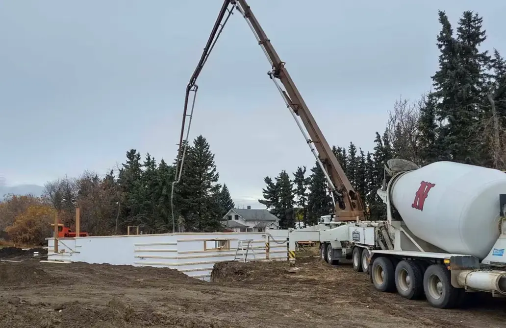 Agricultural concrete pad